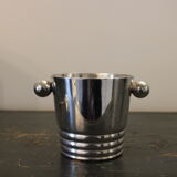 Ice bucket with silver metal ice spoon
