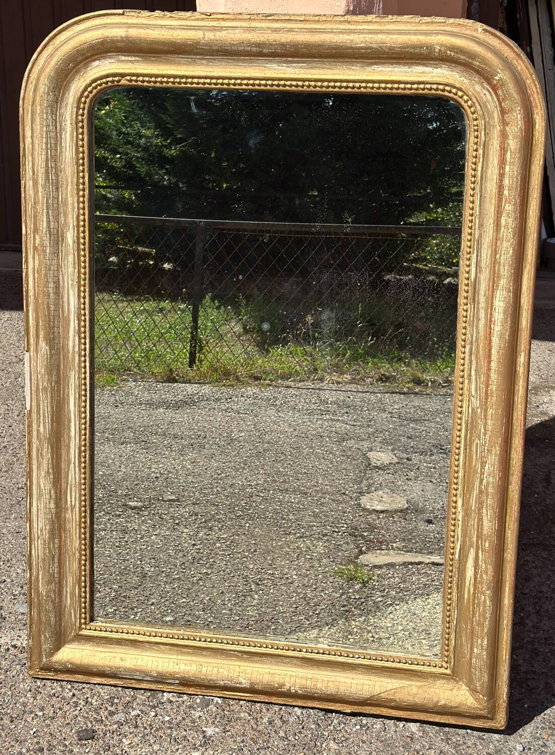 Miroir doré Louis Philippe