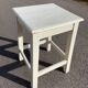 White square wooden stool