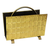 1960's brass magazine rack