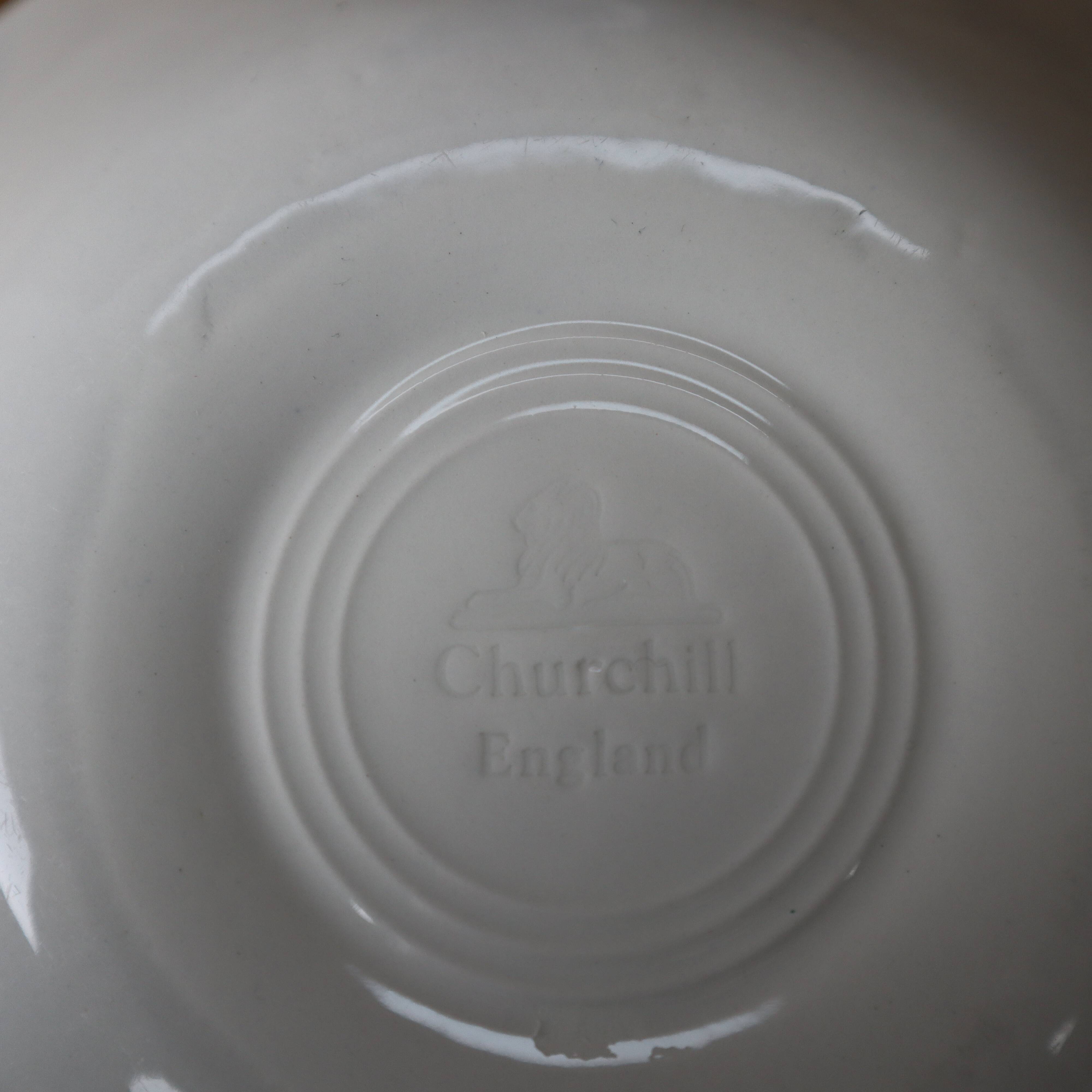 2 Churchill English soup plates