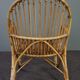 Belse 8 armchair in patinated rattan, Dutch Design, 1950