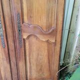 Double old wardrobe doors in walnut from around 1900.