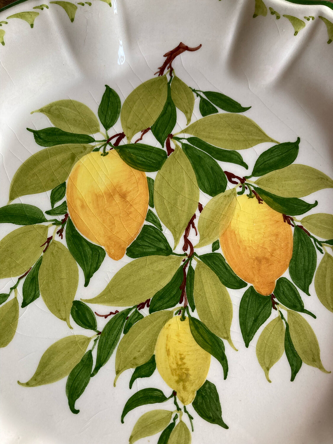 Assiettes citron de menton Perret gentil