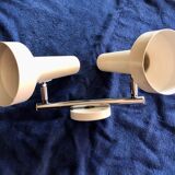 Wall light. Double spotlights, all metal, 1970s