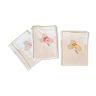 Set of 8 old white embroidered towels