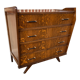 Vintage chest of drawers compass feet