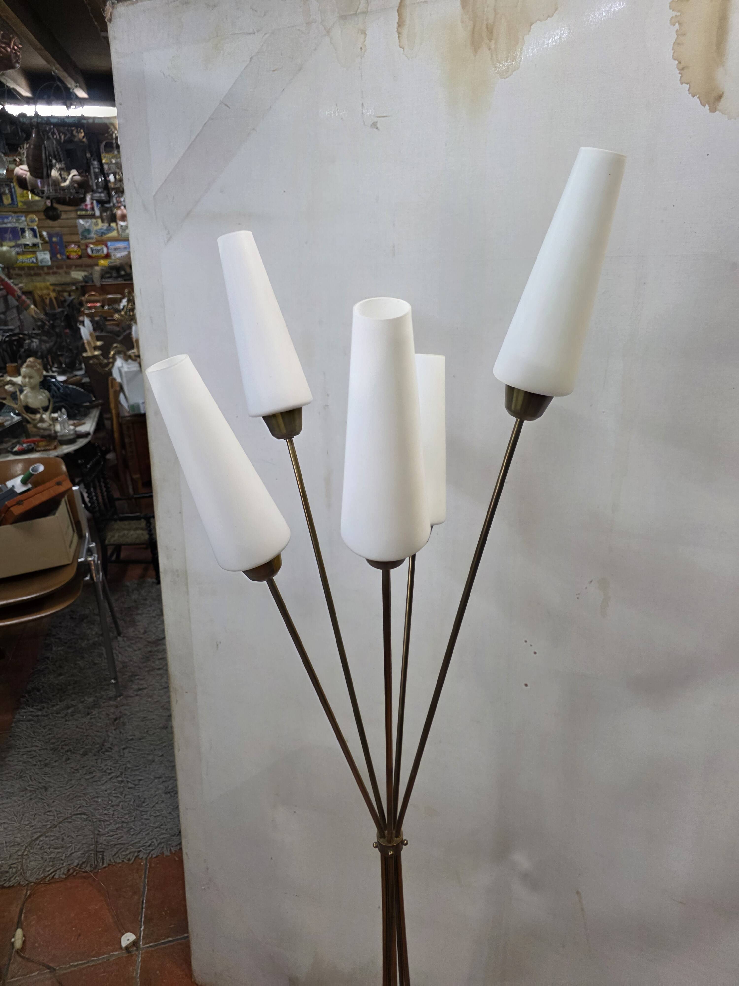 1960s five-light floor lamp
