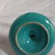 Green vintage ceramic candle holder