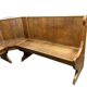 Vintage wooden corner bench
