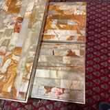 Nesting coffee table in onyx, 70s/80s design