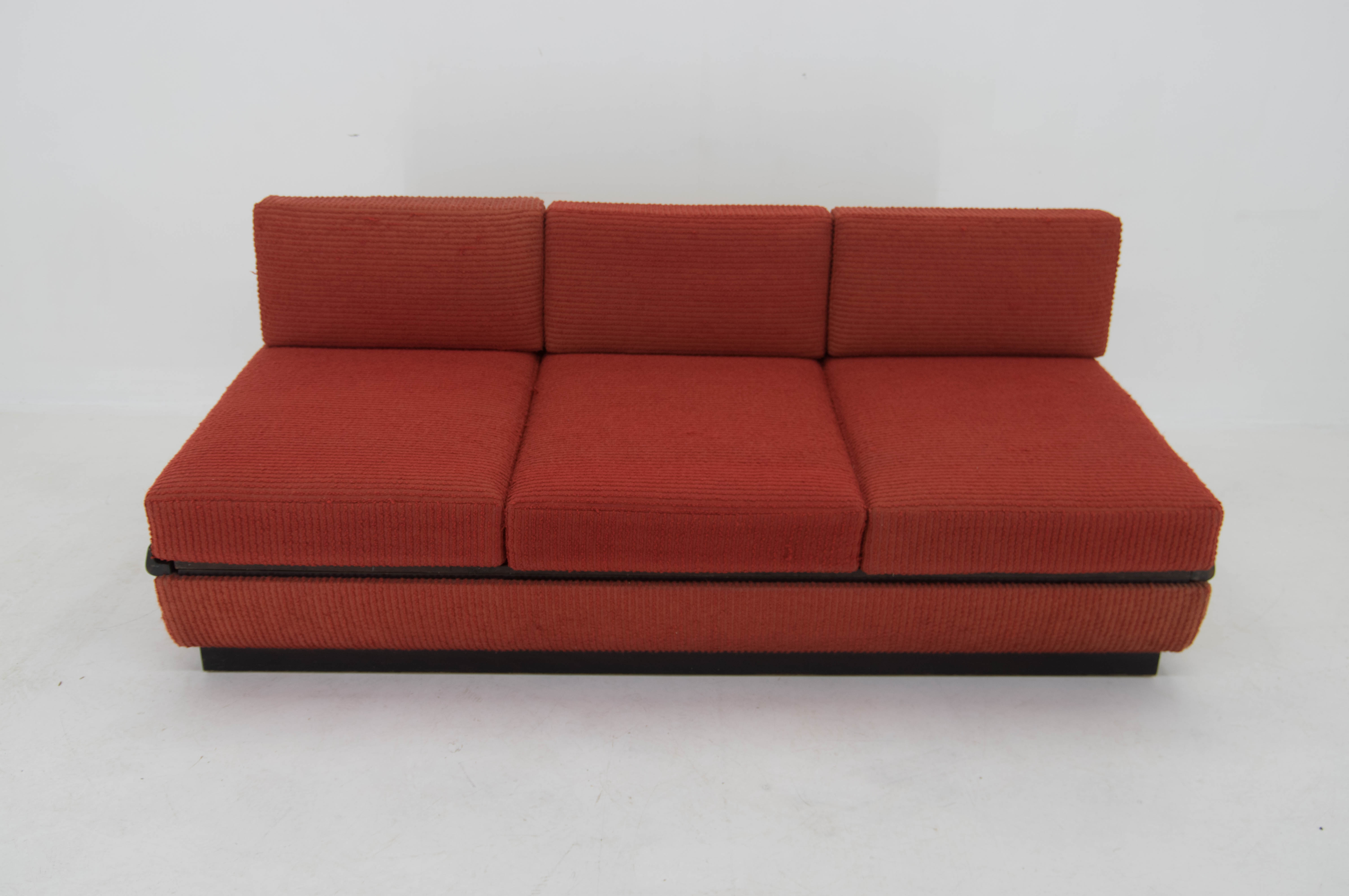1950s Jindřich Halabala Sofa or Bed for UP Závody, Czechoslovakia