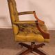 Office Chair Known as Swivel Executive Chair in Mahogany and Leather