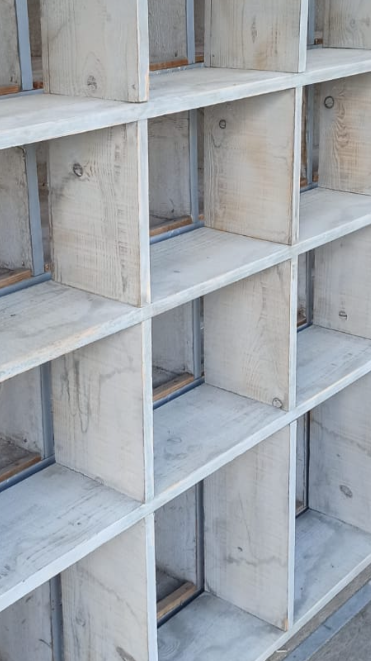 Wooden workshop locker