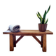 Banc vintage en bois, fabriqué artisanalement, style rustique