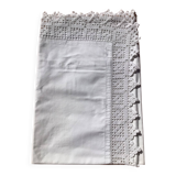 Hand crocheted edge pillowcase 8cm wide