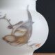 Vintage opaline glass footed bonbonnière
