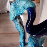 Fat VallaurisLava ceramic vase/amphora/jar