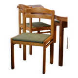 4 Musterring solid oak chairs, 1970
