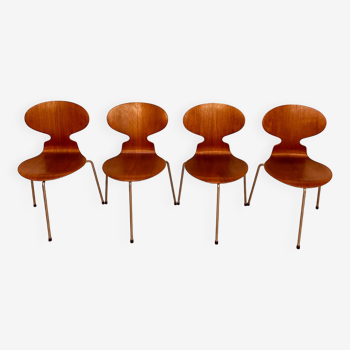 Set of 4 Ants chairs by Arne Jacobsen for Fritz Hansen 50s