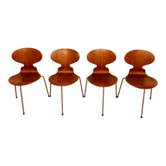 Lot de 4 chaises Ants par Arne Jacobsen pour Fritz Hansen années 50