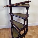 Victorian-style mahogany style library staircase circa 1900