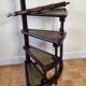 Escalier de bibliothèque de style victorien en acajou vers 1900