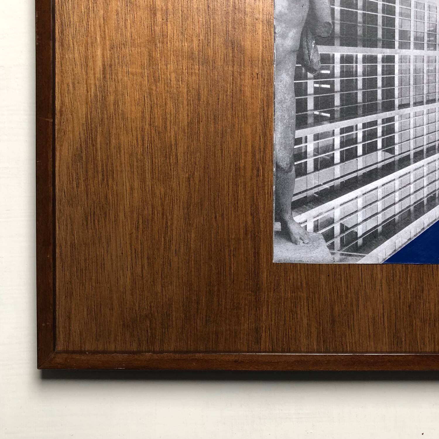 Framed abstract painting/collage