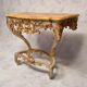 Console de style louis xv sur quatre pieds - bois laqué - 19ème
