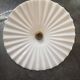 Suspension ancienne abat jour opaline blanche dentelée/ondulée Art déco 1930 TBE Ø 26 cm