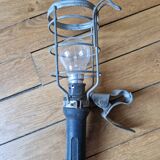 Industrial workshop portable lamp, vintage 1960s
