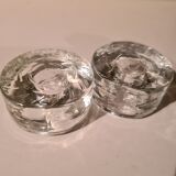 Bougeoirs en verre