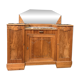 Art Deco buffet in carved walnut, marble and large mirror – 1930s