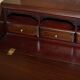 Anglo-Indian military desk in camphor wood and brass