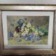 Watercolor painting signed Bouquet de fleurs