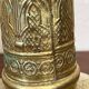 Pair of brass candle holders