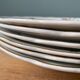 Set of 6 hollow plates Digoin Sarreguemines, Condé model