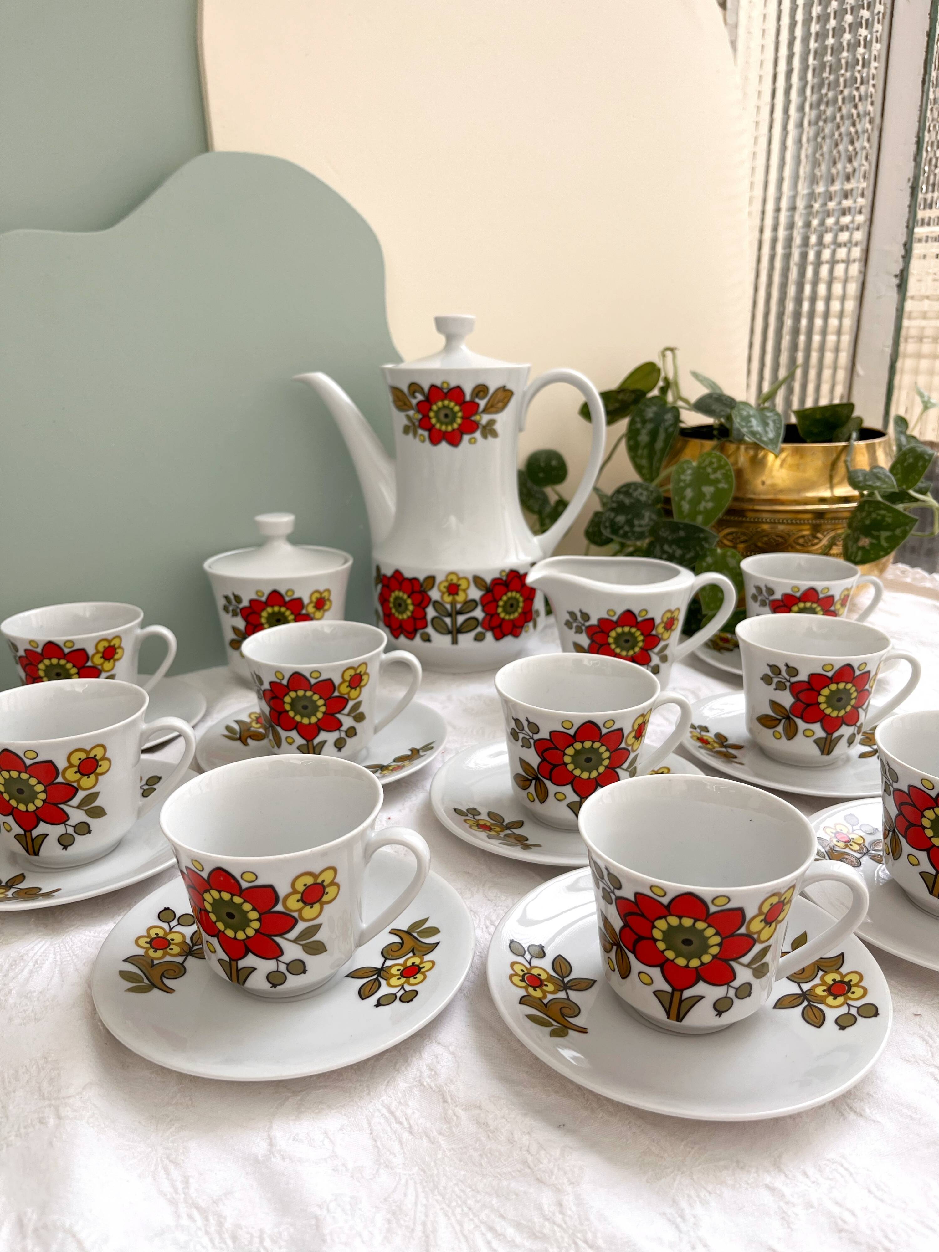 Seltmann Weiden K W.Germany Bavaria porcelain coffee service - 1970s