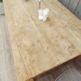 Table d'atelier chêne massif