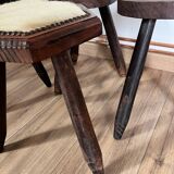 Set of 4 mismatched stools