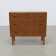 Commode à tiroirs vintage en teck, années 1960