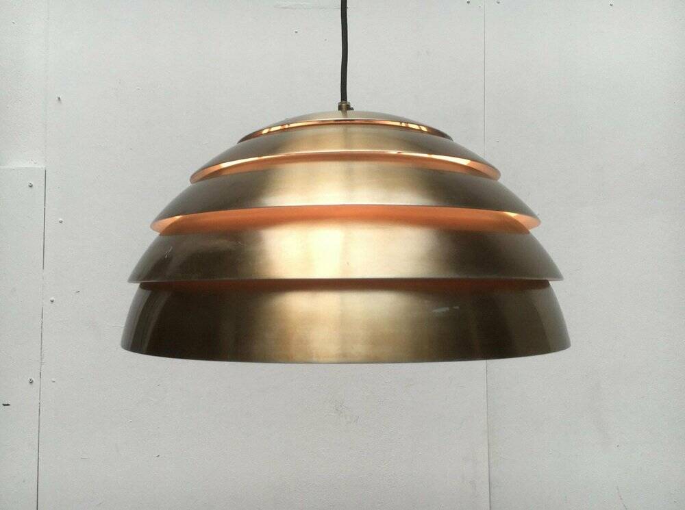 Mid-century dome pendant lamp by Hans-Agne Jakobsson for Hans-Agne Jakobsson Ab Markaryd, 1960s.