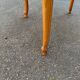Louis XV oval extendable round table in solid wood and marquetry 160cm