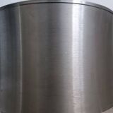 Large brushed metal plant pot holder 1970