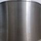 Large brushed metal plant pot holder 1970