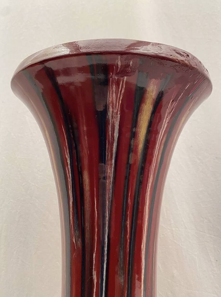 Jérôme Massier & Pierre Perret. Glazed ceramic table. Vallauris