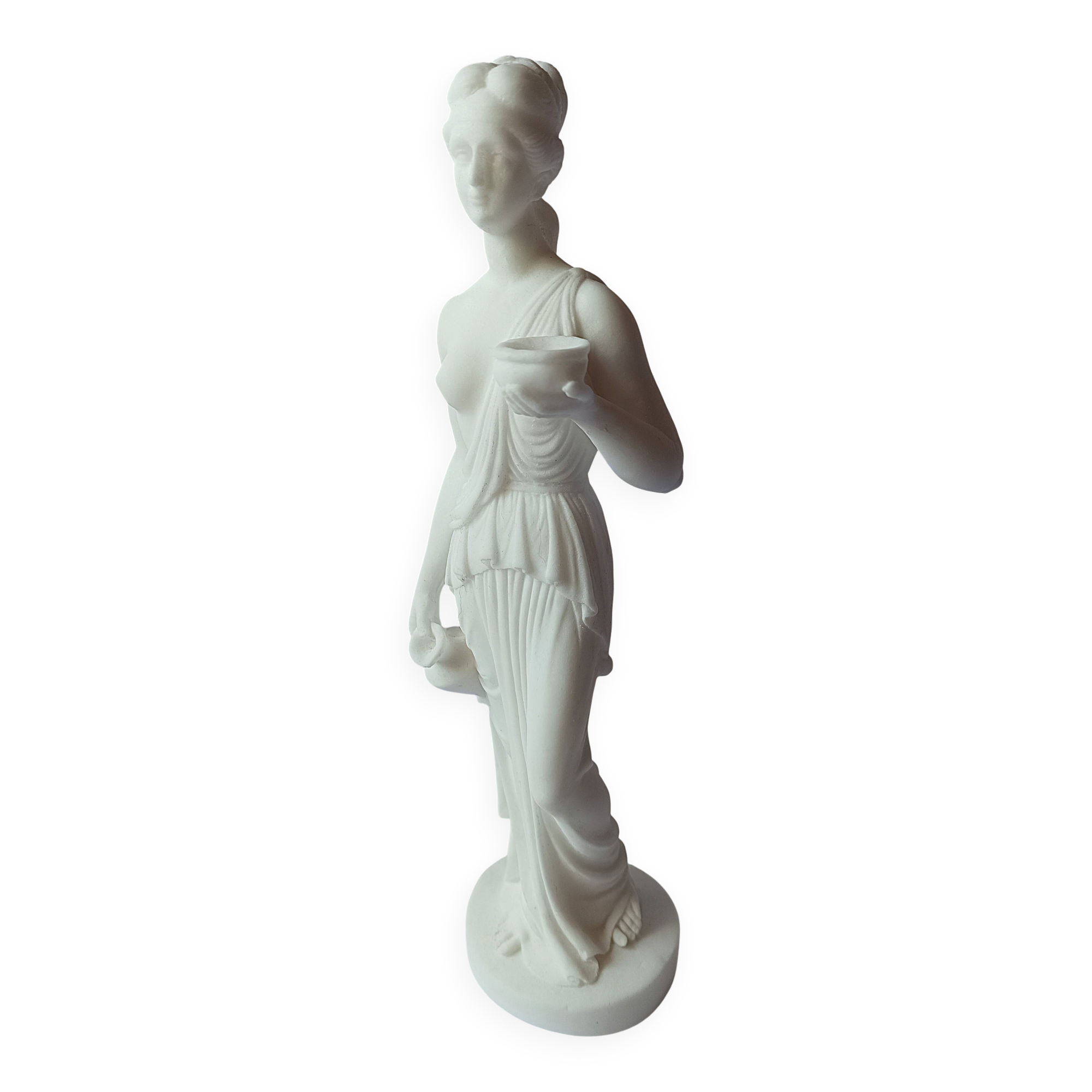 Statue sculpture Greek goddess Hebe marble