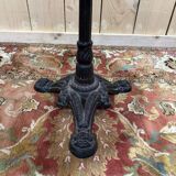 Table - Guéridon tripode de bistrot fonte et marbre