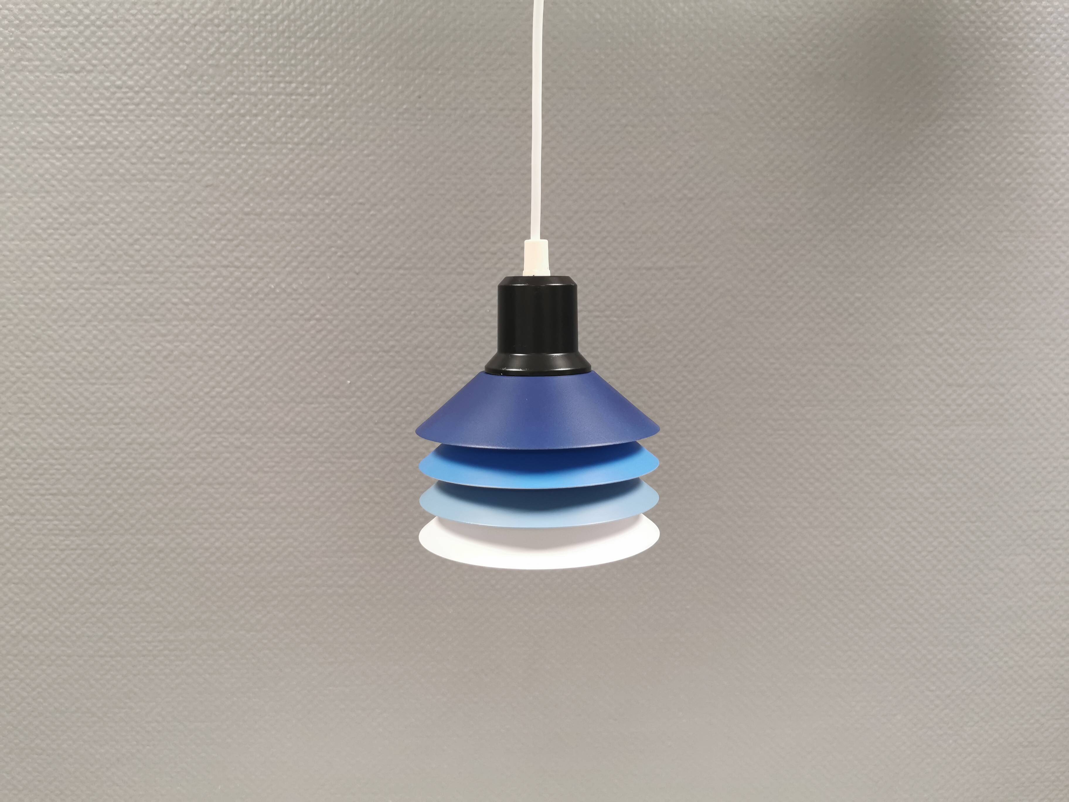 Hanging lamp model Siam with 4 layers of shades. Denmark 1980s