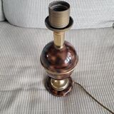 Vintage metal and brass lamp base